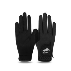 Store finger ten horse riding gloves equestrian women kids for girls boys mesh breathable lightweight color pack, comfortable grip for summer